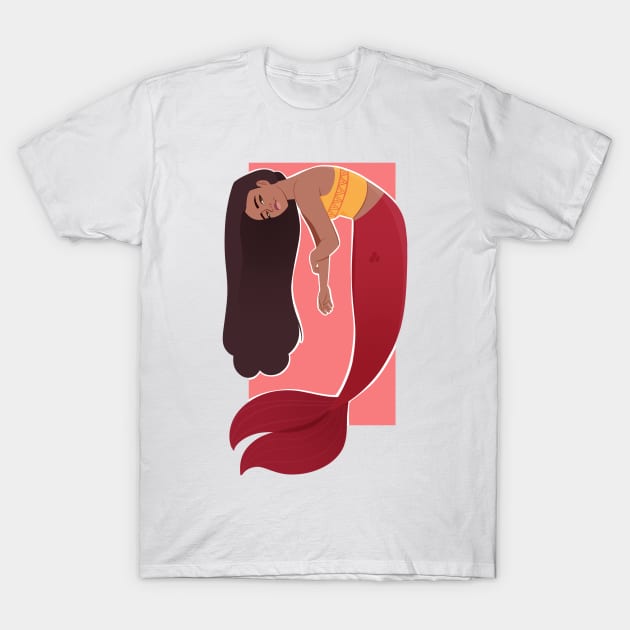 Polynesian Mermaid T-Shirt by Twkirky